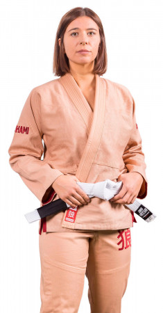 OKAMI Ladies BJJ Gi Kenshō - beige